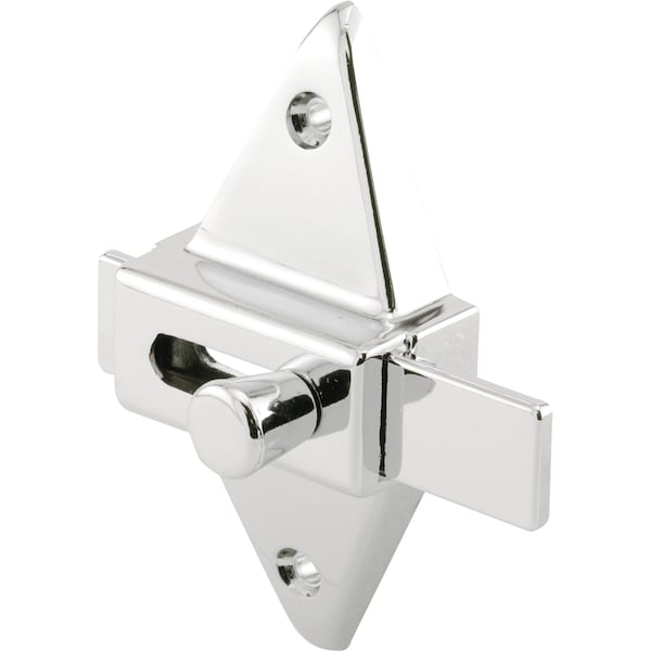 Slide Latch, 2-3/4 in. Hole Centers, Diecast Construction, Chrome (Single Pack)